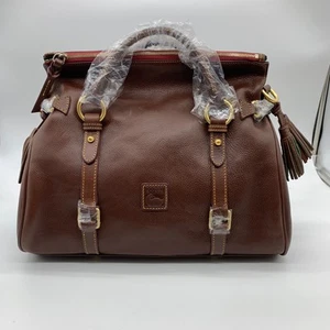 Bolsos de Mano Dooney & Bourke Cartera de Cuero Florentino Marrón Castaño - Imagen 1 de 19