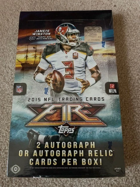 2015 Topps Fire Football Hobby box - Image 1 of 1
