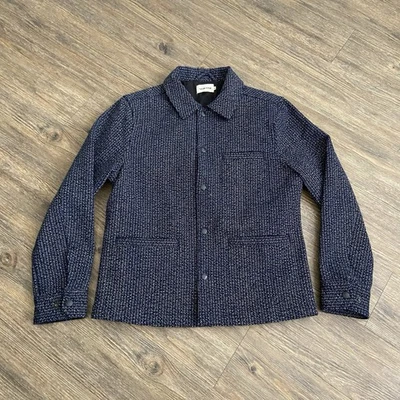 Куртка Taylor Stitch The Decker Snaps шерстяная пляжная ткань темно-синяя мужская 38 - Изображение 1 из 4