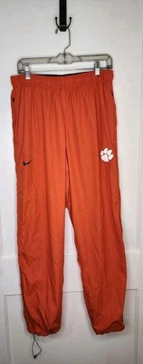 Clemson Tigers Track Pants Mens Sz Large Orange Nike Logo - Image 1 of 4