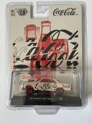 M2 Machines Coca-Cola 1967 Chevrolet Nova Gasser Chase 1/750 1:64 Scale - Image 1 of 4