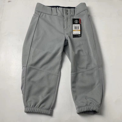 Under Armour Girls Utility Softball Pants Gray Cropped NWT YSM Youth Size Small - Image 1 of 4