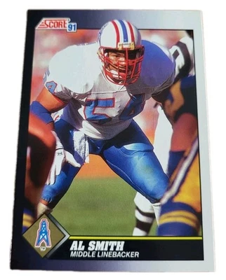 1991 Score #490 Al Smith Houston Oilers NFL Football Card (O3 - Image 1 of 2