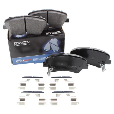 Juego de pastillas de freno de disco delanteras de cerámica Akebono ProACT para Azera Santa Fe Sport Sorento Foto 1 de 4