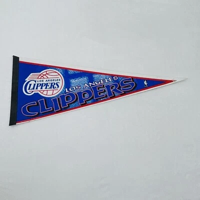 Retro Y2K Los Angeles Clippers NBA Basketball Classic Felt Pennant Banner Flag - Image 1 of 4
