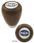 EMPI 4542 Brown Gear Shift Knob With "EMPI Logo", Bug Shift Pattern