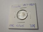 BU 1967 Canada 10 Cents Dime Uncirculated Silver Centennial Commemorative Coin