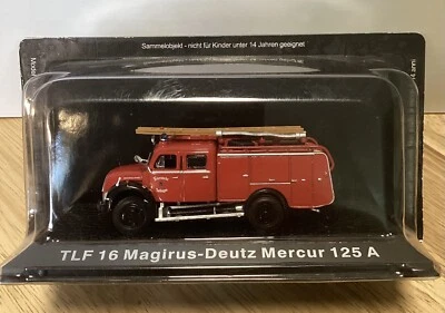 Miniature Car Fire Truck TLF 16 MAGIRUS - DEUTZ MERCUR 125 A DeAgostini at 1/72 - Image 1 of 3