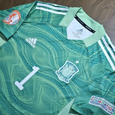 Spain U21 2021 Goalkeeper Match Shirt Original INCLUDE SHIPPING - Image 1 of 4