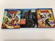 Marvel Blu-Ray Movies Lot of 3 - Justice League War/Flashpoint Paradox, Thor 3D 
