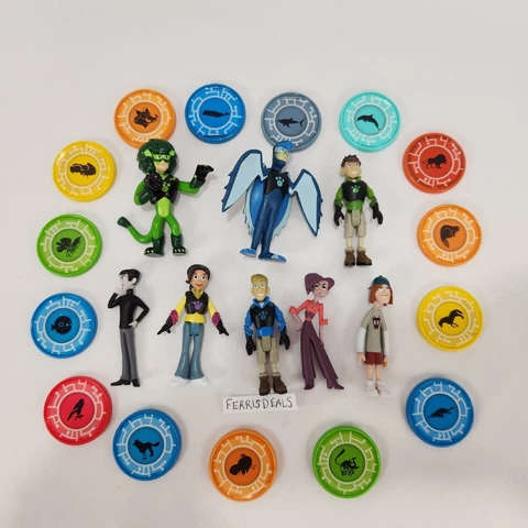 Wild Kratts Bros Wicked Cool Toy Figure Lot Brothers 2014 PBS animal power discs Cover