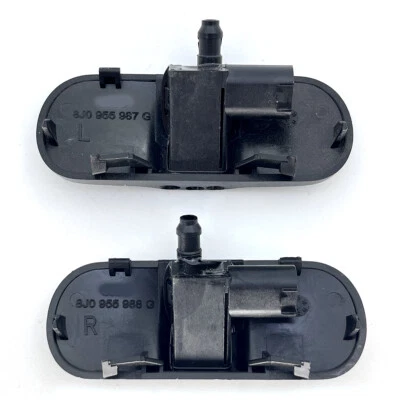 2x Left & Right Heated Windshield Washer Spray Nozzle For Audi A3 A4 Q7 VW CC - Image 1 of 4
