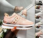 Womens Ladies Chunky Sneakers Lace Up Punk Trainers Platform Pumps Sport Shoes 
