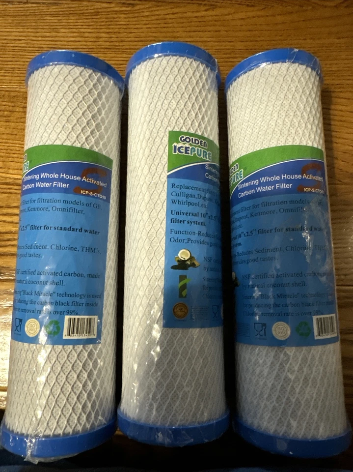 3- ICP-S-CTO10 Whole House Sintering Activated Carbon Water Filter Icepure - Image 1 of 3