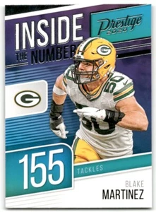 2020 Panini Prestige Football Card Inside the Numbers Blake Martinez #IN-BM - Picture 1 of 2