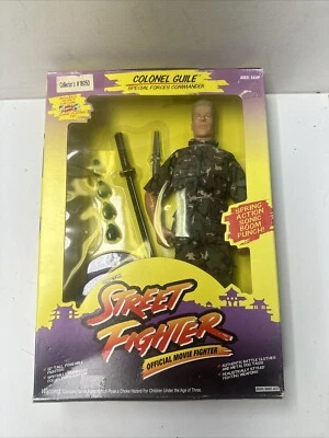 Hasbro Street Fighter Coronel Guile Comandante de las Fuerzas Especiales Juguete Sellado 1993 Foto 1 de 4