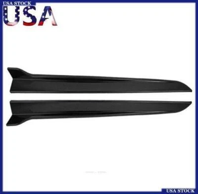 42" Car Side Skirts Spoiler Winglet Diffuser Glossy Carbon Fiber Look Universal Foto 1 de 4