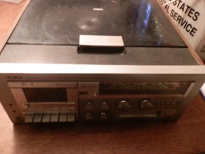 Vintage Yorx Phonograph, Am/FM, 8 Track, Cassette Stereo System #2673 1980s - Image 1 of 4