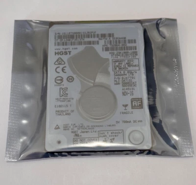 HGST HTS541010A7E630 TravelStar Z5K1000 1TB 2.5" 752864-002 SATA III Laptop HDD - Image 1 of 2