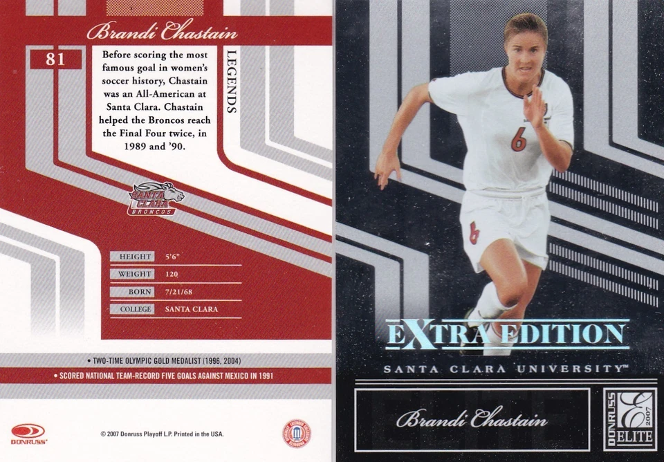 2007 Donruss Elite Edition #81  Brandi Chastain USA National Team - Image 1 of 1