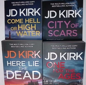 J D Kirk DCI Logan 4 Books 13-16 Come Hell or High Water City of Scars ++ NEW - Picture 1 of 10