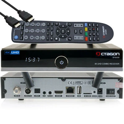 ►OCTAGON SF8008 Linux 4K Combo Receiver UHD E2 DVB-S2X & DVB-C/T2 USB WLAN ⭐⭐⭐⭐⭐ - Bild 1 von 4