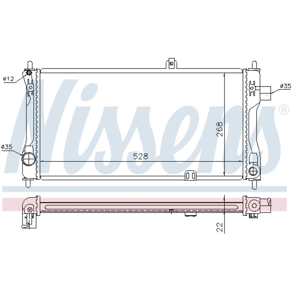 Enfriador de Agua Apto para Opel Kadett D Ascona C 31 -34 41 -44 32 37 39 - Imagen 1 de 1
