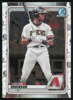 2020 Bowman Chrome Draft #BD192 Kristian Robinson - Image 1 of 2