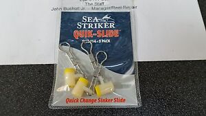 1 Pack Sea Striker #QSC-14P3 Quik-Slide Size #14 Qty. 3 - FREE SHIPPING