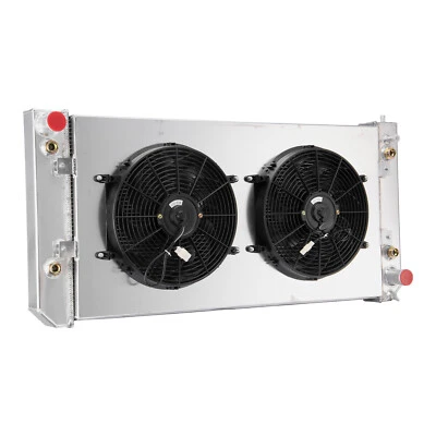 3-Row Radiator+Shroud Fan Fit 03-09 Chevy Kodiak GMC C4500 5500 Topkick 6.6 8.1L Foto 1 de 4