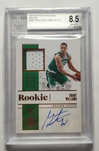 2019-20 Encased Grant Williams Bronze /35 Jersey Auto BGS 8.5 / 10 RPA On Card - Picture 1 of 3