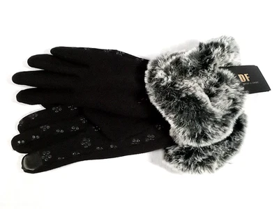 Guantes de moda para mujer DF importación y exportación agarre de conducción, pantalla táctil, piel sintética Foto 1 de 4