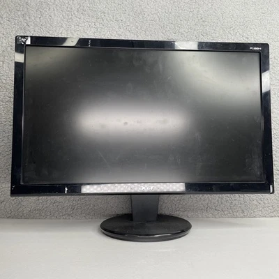 Acer P186H 18.5” Desktop LCD Widescreen Monitor – 720p HD Display VGA + Cables - Image 1 of 4