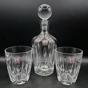 Waterford Marquis Sheridan Tschechische Kristallkaraffe & Doppel Altmodisches Set Neu - Bild 1 von 18
