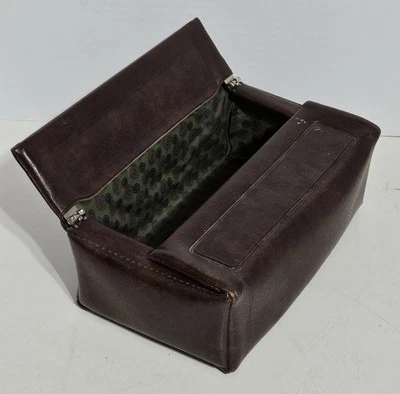The Modern Crafts Co. Bolso con bisagras Valet Butler estuche marrón 10"x6"x3" MCM vintage Foto 1 de 4