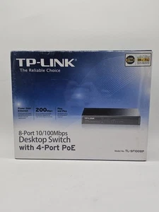 TP-Link TL-SF1008P 8-Port 10/100Mbps Fast Ethernet Desktop Switch, 4 PoE Ports - Bild 1 von 5