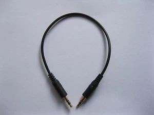 12 pcs 3.5mm Gold Stereo Plug Male to Male Connector Audio Cable 30cm Long New - Picture 1 of 2