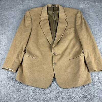 Blazer Jean-Paul Germain Para Hombre 48 Beige Tostado 2 Botones Chaqueta Deportiva Carrera Foto 1 de 4