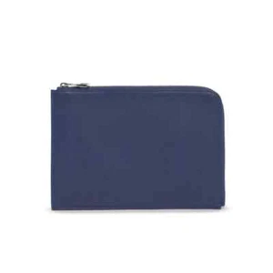 Louis Vuitton Indigo Grained Leather Pochette Jules PM Pouch Pochette - Picture 1 of 10
