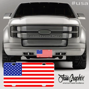 American Flag License Plate | HD 1/8" Thick | Made in USA American Flag Car Tag - Picture 1 of 4