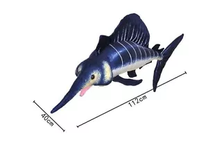 Peluche Pez Espada Juguete Azul Oscuro Simulación Pez Espada Regalo unos 112cm - Imagen 1 de 4