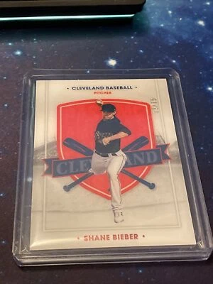 SHANE BIEBER 2021 Panini Chronicles America's Pastime SP Cleveland Indians 12/75 - Image 1 of 2