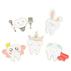 Women's Hats 5pcs Rabbit Brooches Enamel Pin for Clothes Scarf Bag Backpack