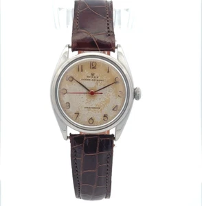 Rolex Oyster Air-Giant 32 mm esfera crema acero inoxidable correa de cocodrilo marrón - Imagen 1 de 5