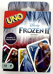 UNO Frozen II 2 Themed Card Game Disney 2-10 Players Complete 112 Cards & Instr. - Picture 1 of 4