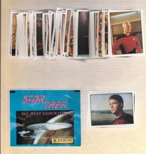 1992 Star Trek The Next Generation Complete Mint Sticker Set, Wrapper and Album - Picture 1 of 2