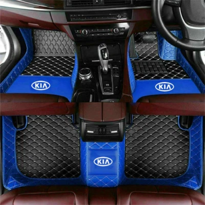 For KIA All Models Waterproof Front & Rear Custom Car Floor Mats Carpets Liner - Изображение 1 из 4