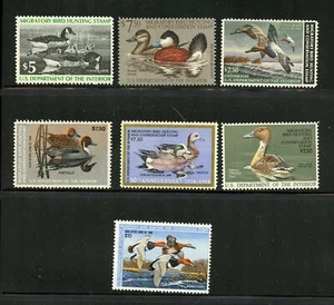 KMC4076-U.S. #RW43\\RW54 (U332) (7) Federal Ducks 1976\\1987, Face $52.50, MNH - Imagen 1 de 1