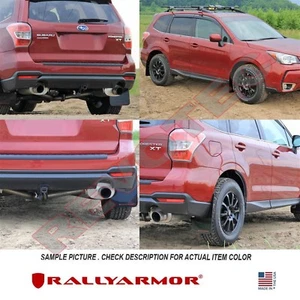 Rally Armor UR Mud Flaps For 2014-2018 Subaru Forester w/ Red Logo - Picture 1 of 5