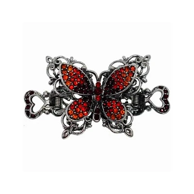 США MOGHANT гламурный винтажный бабочка волос зажим коготь шпильки со стразами кристалл  - Изображение 1 из 3